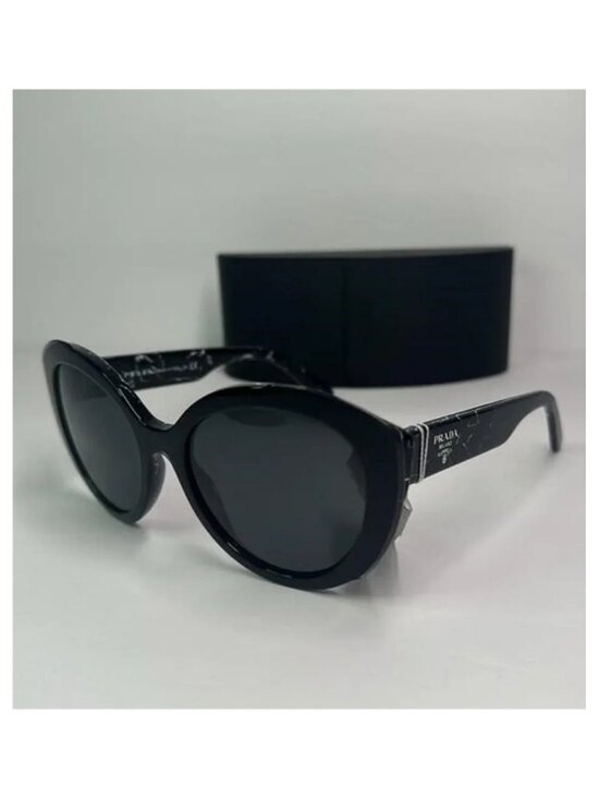 New Authentic- PRADA Dark Grey Cat Eye Ladies Sunglasses PR 01YS 09V5S0 54 main image 15